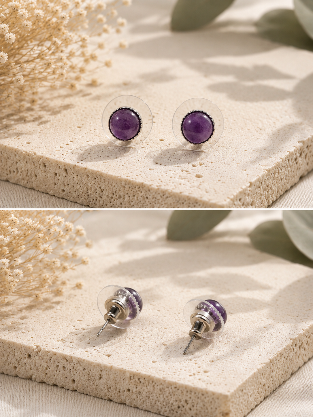 AMETHYST OHRSTECKER