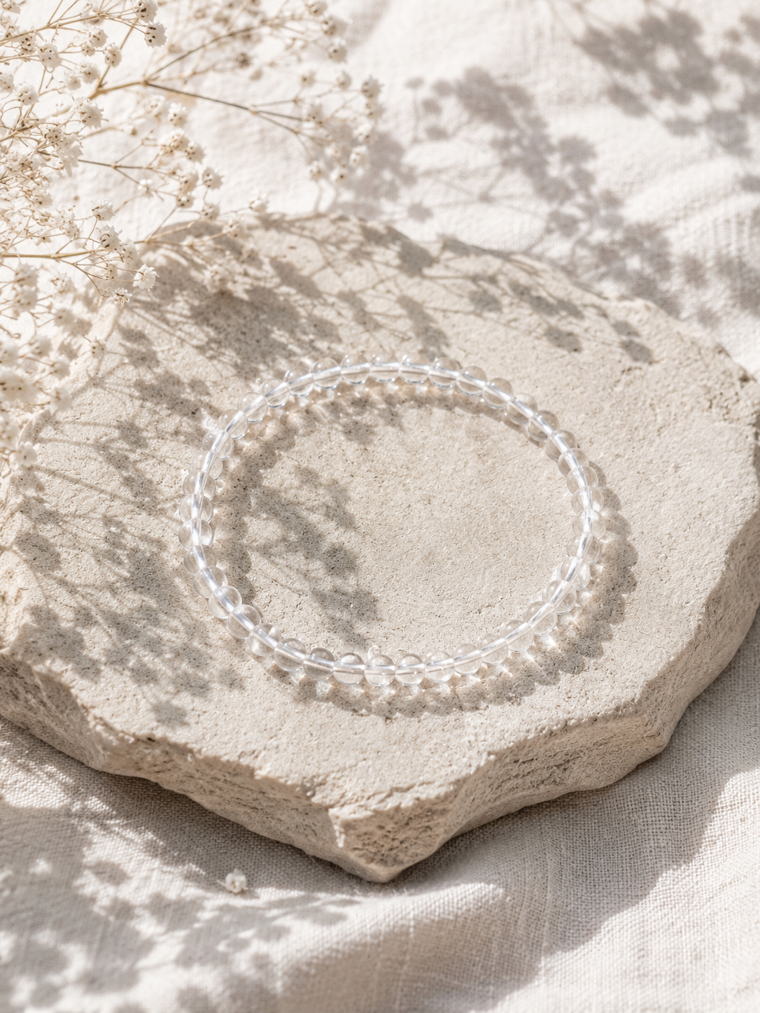 BERGKRISTALL ARMBAND 4MM (AA QUALITÄT)