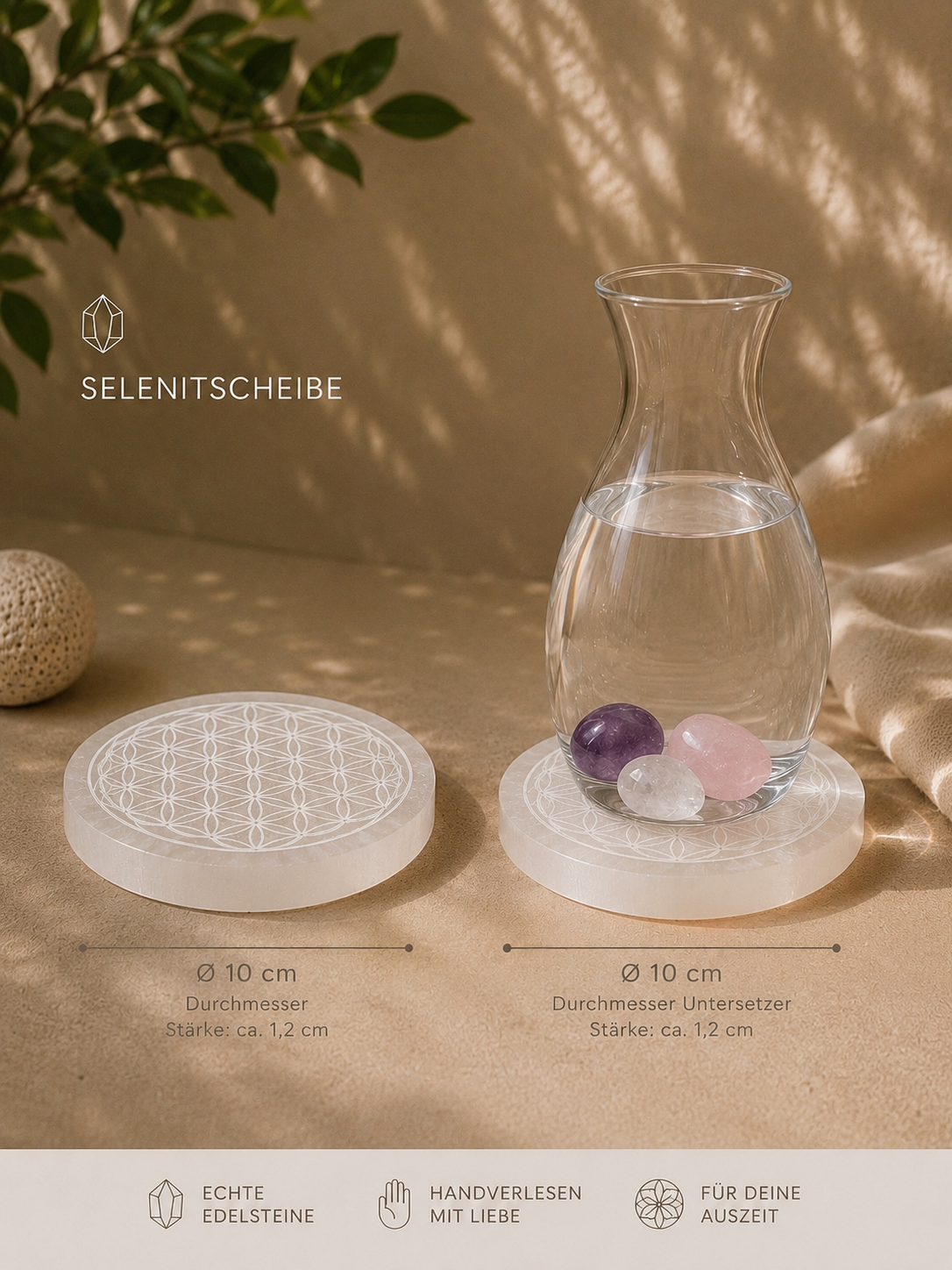 SELENITSCHEIBE BLUME DES LEBENS