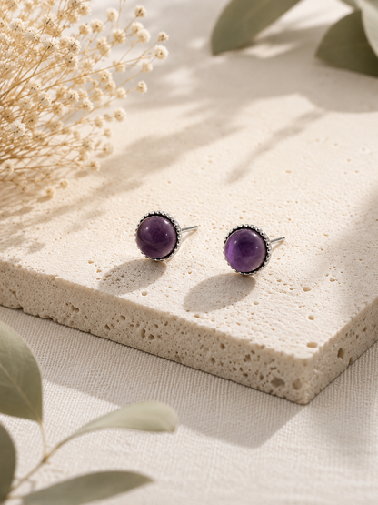 AMETHYST OHRSTECKER